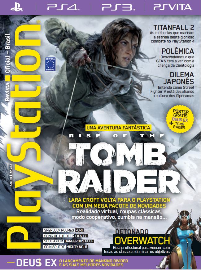 PlayStation - Revista Oficial do Brasil - Ed. 222 - Agosto 2016